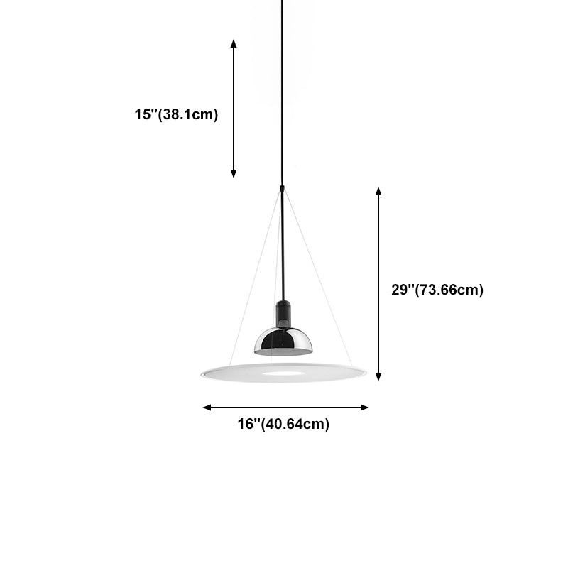 Round Hanging Light Post Modern Pendant Lighting Ayémorrat pour la salle à manger Coffee Shop