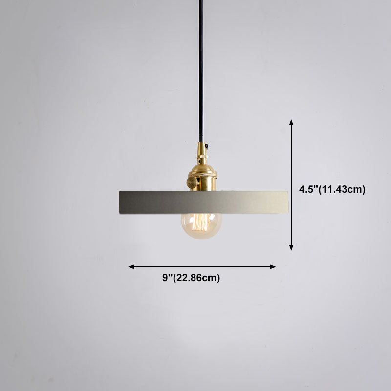 Lampe à suspension en forme de géométrique Nordique 1-Light Ciment Pendant Cternal Rotary Interrupteur