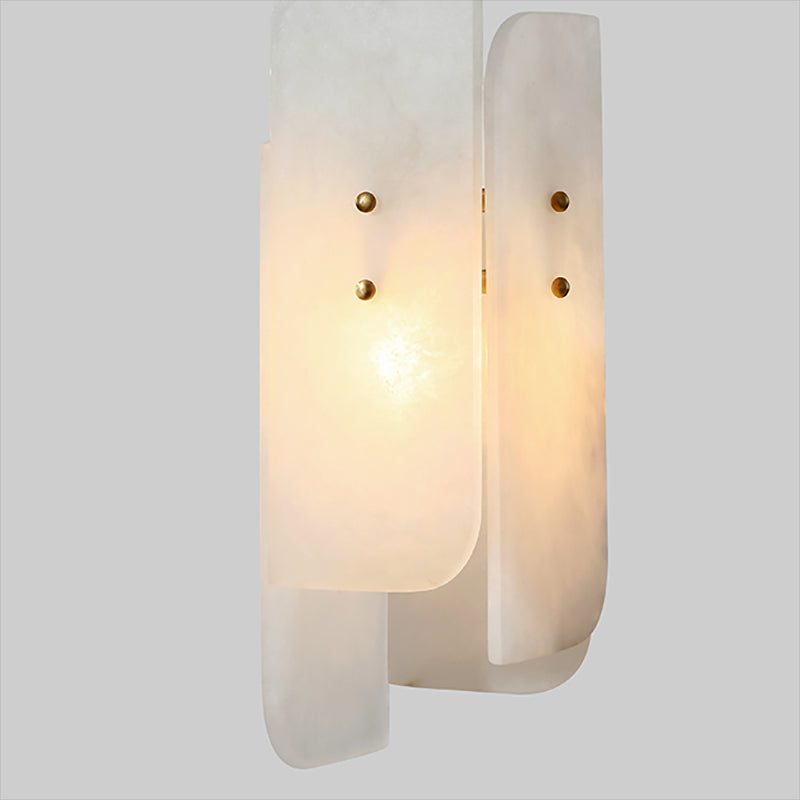 Petit pendentif suspendu en marbre Minimaliste de suspension blanche à 1 lumière Lumière pour chambre à coucher