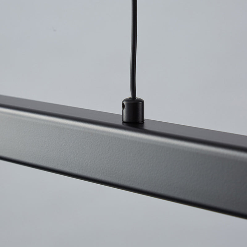 LED Long Linear Island Light Nordic Modern Dining Room Pendant Light Fixture