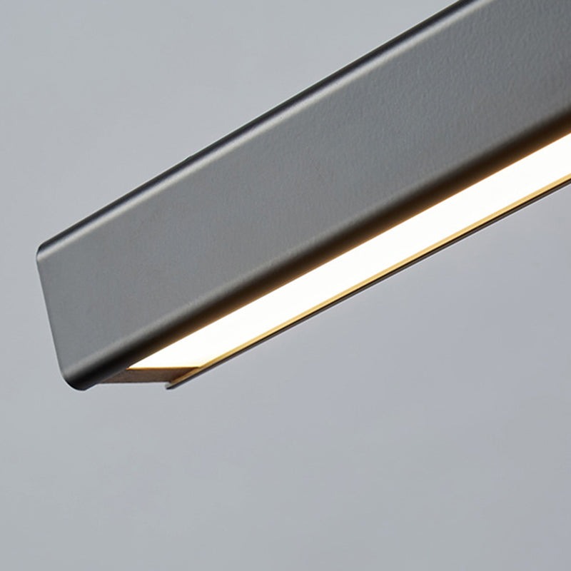 LED Long Linear Island Light Nordic Modern Dining Room Pendant Light Fixture