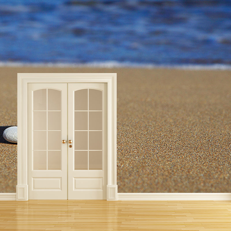 Beach Photography Mural Wallpaper Decorative Bedroom Wall Mural