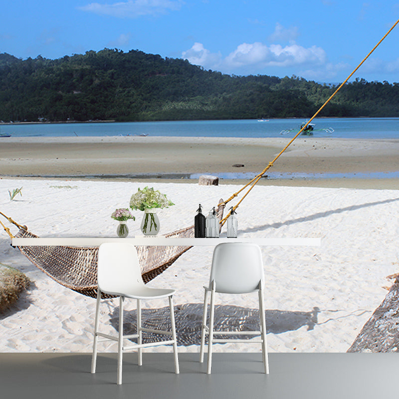 Beach Photography Mural Wallpaper Decorative Bedroom Wall Mural