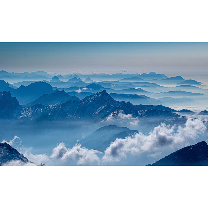 Photography Stain Resistant Wall Mural Wallpaper Mountain Sitting Room Wall Mural