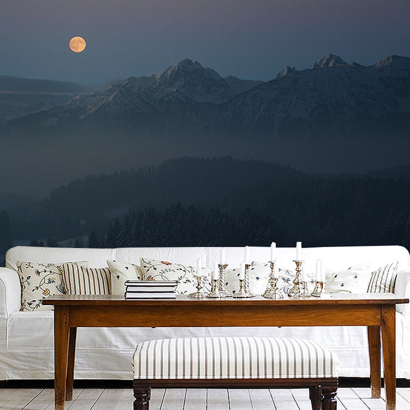 Photography Stain Resistant Wall Mural Wallpaper Mountain Sitting Room Wall Mural