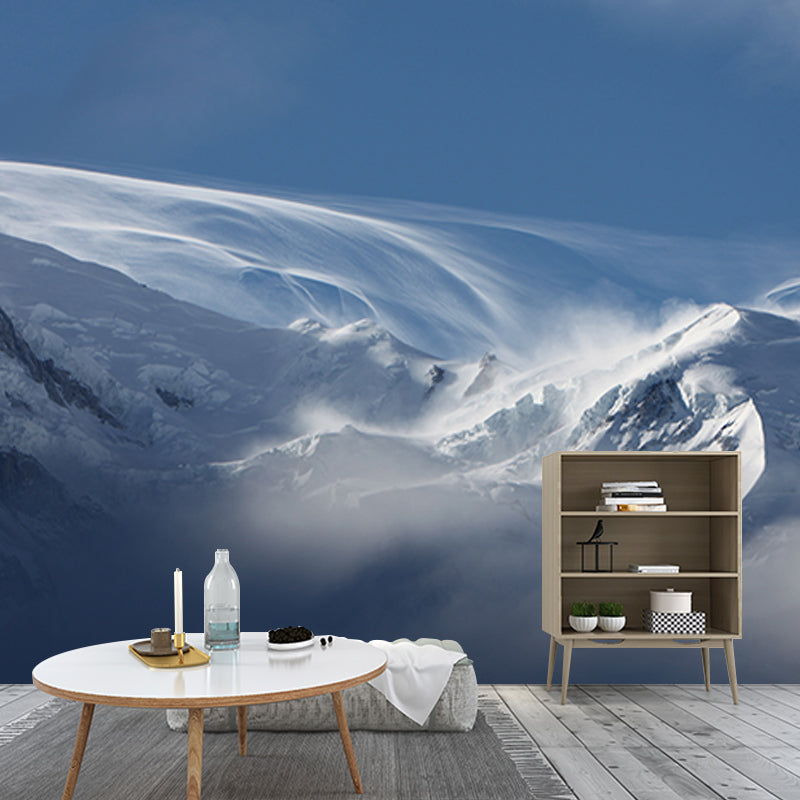 Photography Stain Resistant Wall Mural Wallpaper Mountain Sitting Room Wall Mural