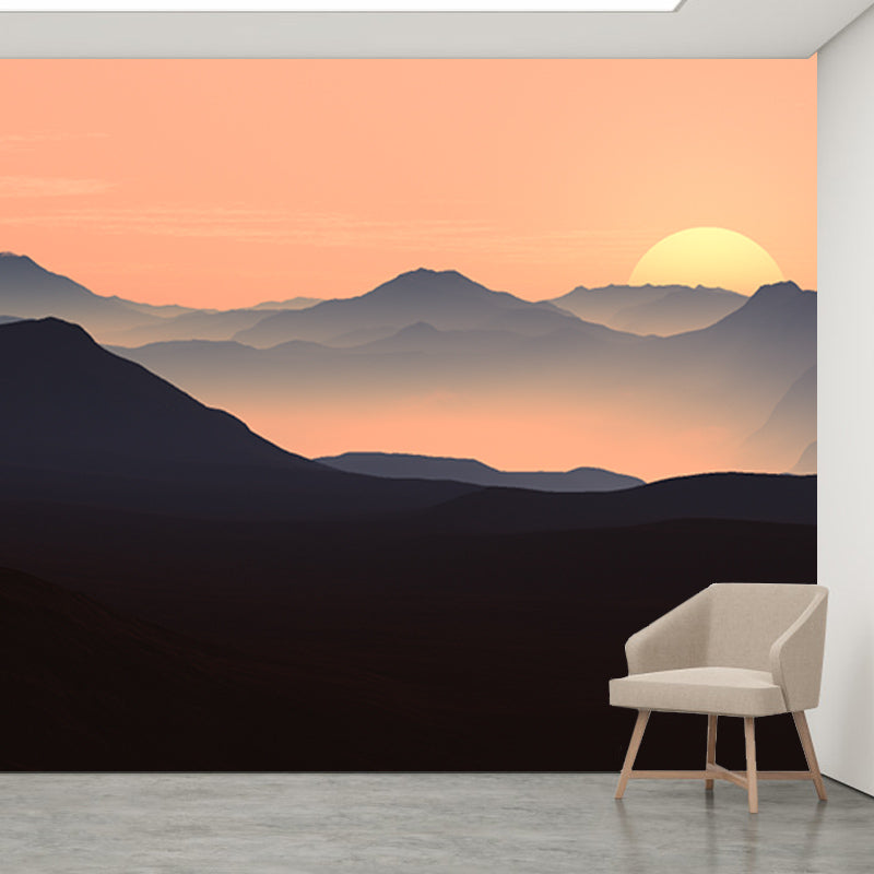 Photography Wall Mural Wallpaper Mountain Sitting Room Wall Mural