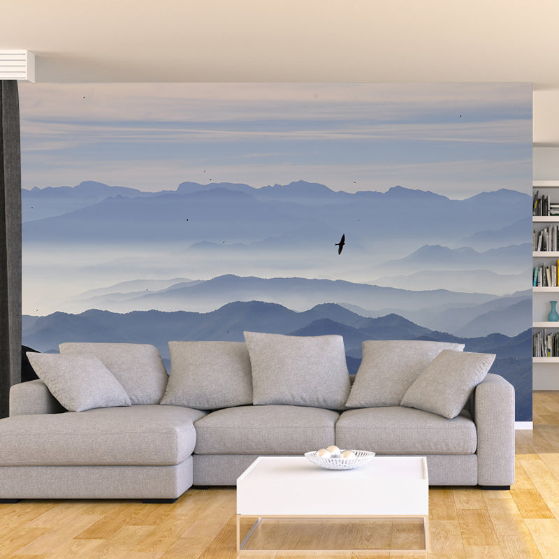 Modern Style Wall Mural Wallpaper Mountain Sitting Room Wall Mural