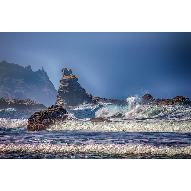 Sea Wave Photography Mural Wallpaper Environment Friendly Living Room Wall Mural