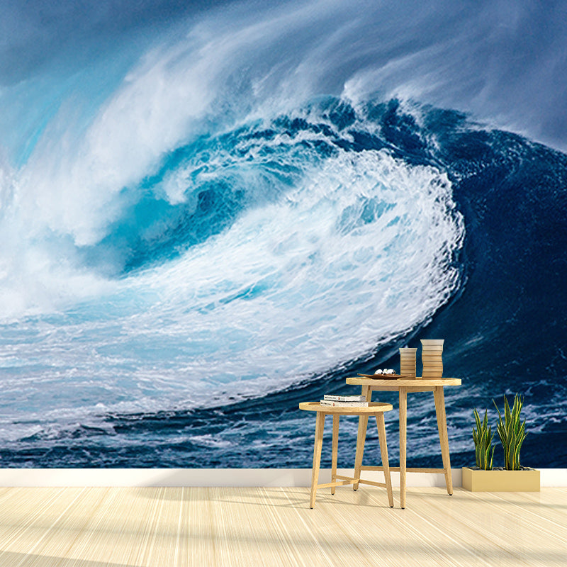 Modern Style Mural Wallpaper Sea Wave Eco-friendly Indoor Wall Mural