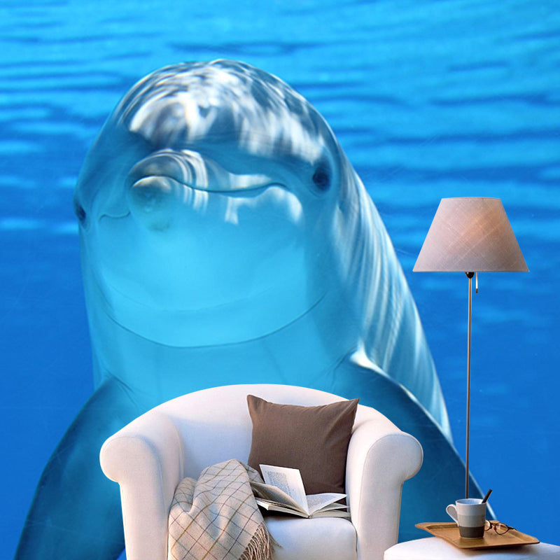 Marine Life Mildew Resistant Wallpaper Sleeping Room Wall Mural