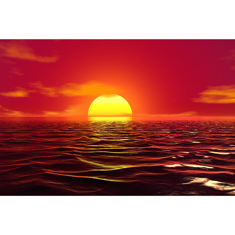 Modern Style Mural Wallpaper Sea Environment Friendly Bedroom Wall Mural