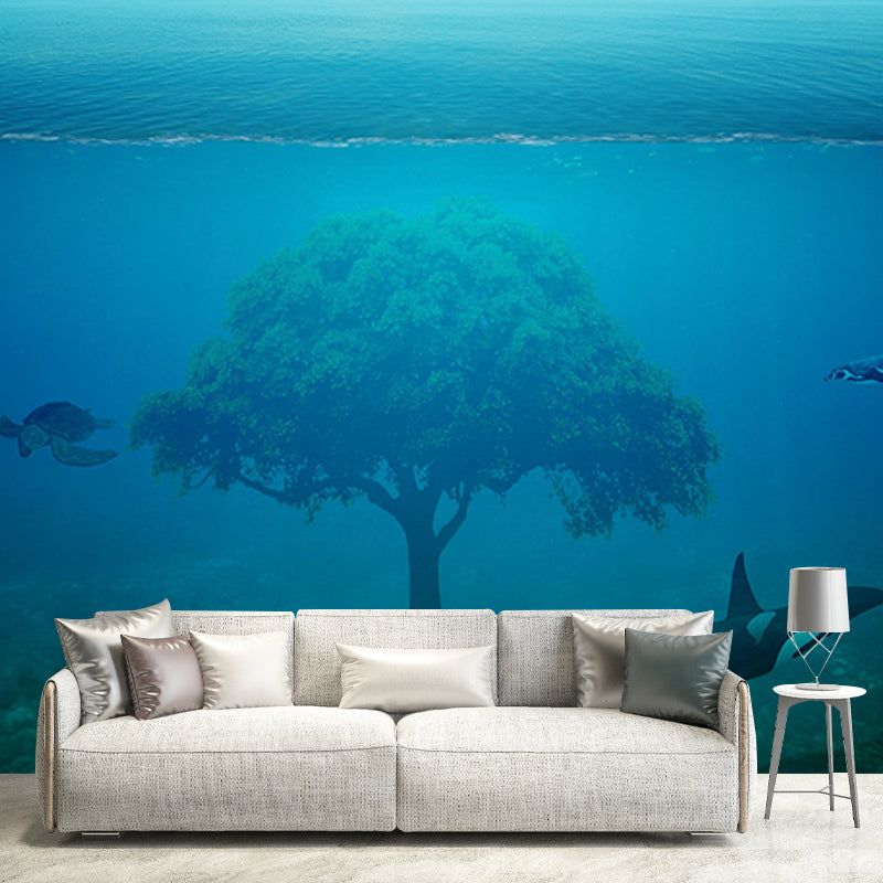 Photography Wall Mural Wallpaper Underwater World Sitting Room Wall Mural