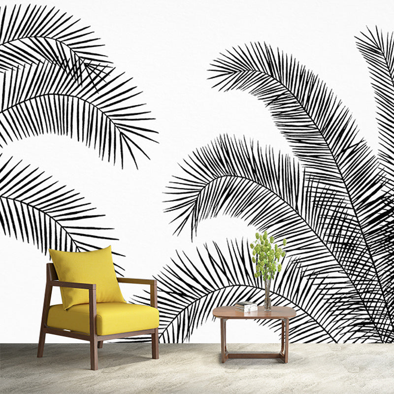 Environmental Illustration Mural Wallpaper Tropical Plants Indoor Wall Mural