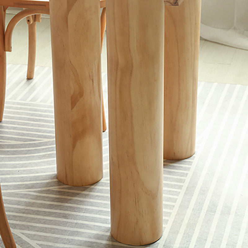 Solid Wood 1/2/5 Pieces Dining Set Modern Rectangle Dinette Table Set for Home Use