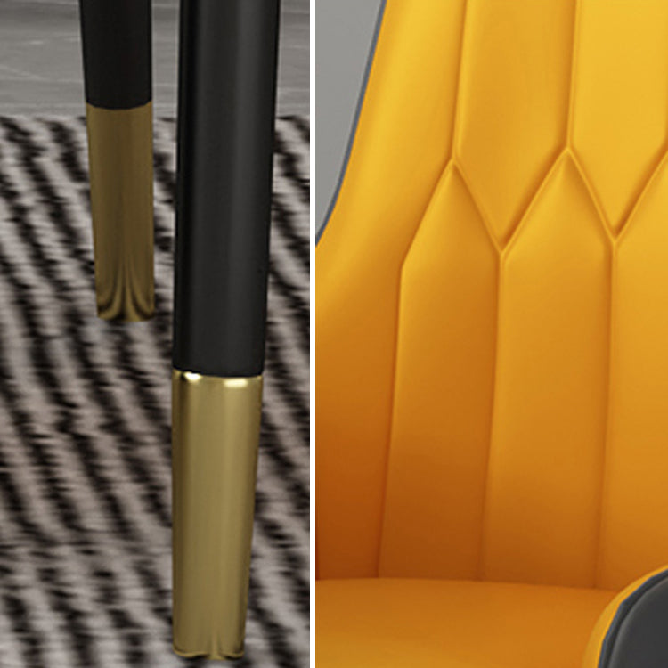 1/2/5 Pcs Metal Modern Dining Set with Round Table Dinette Set