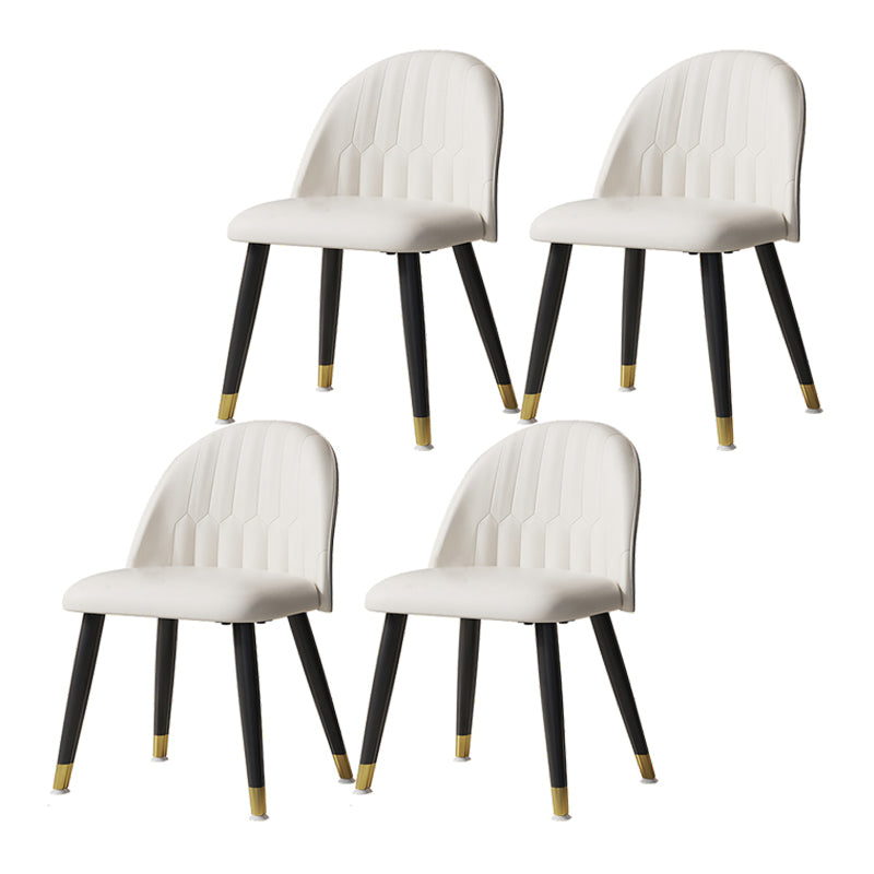 1/4/7 PCS Metal Modern Dining Room Ensemble avec table ronde et jambes en acier