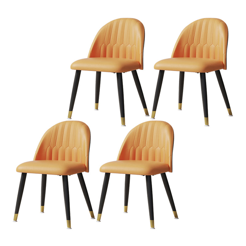 1/4/7 PCS Metal Modern Dining Room Ensemble avec table ronde et jambes en acier