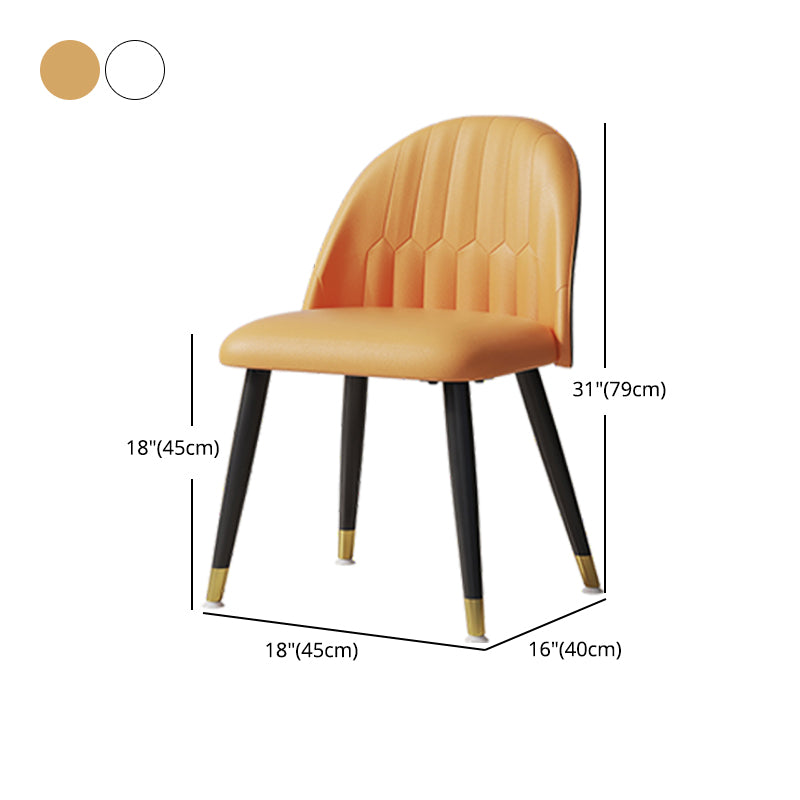 1/4/7 PCS Metal Modern Dining Room Ensemble avec table ronde et jambes en acier