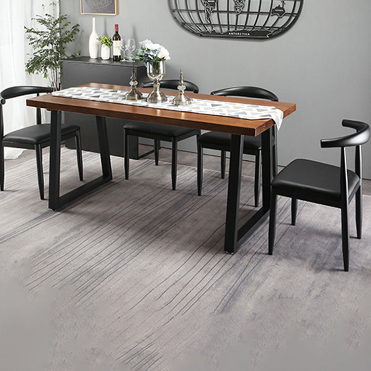 Industrial 1/2/5/7 Pieces Dining Set Solid Wood Dining Table Set for Home