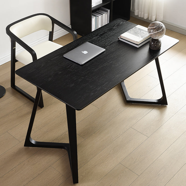 Mesa de comedor rectangular contemporánea de madera maciza mesa de madera de madera con base de trineo
