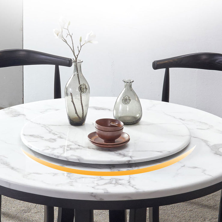 Mesa de comedor estándar moderna Mesa de comedor redonda de mármol con base de pedestal