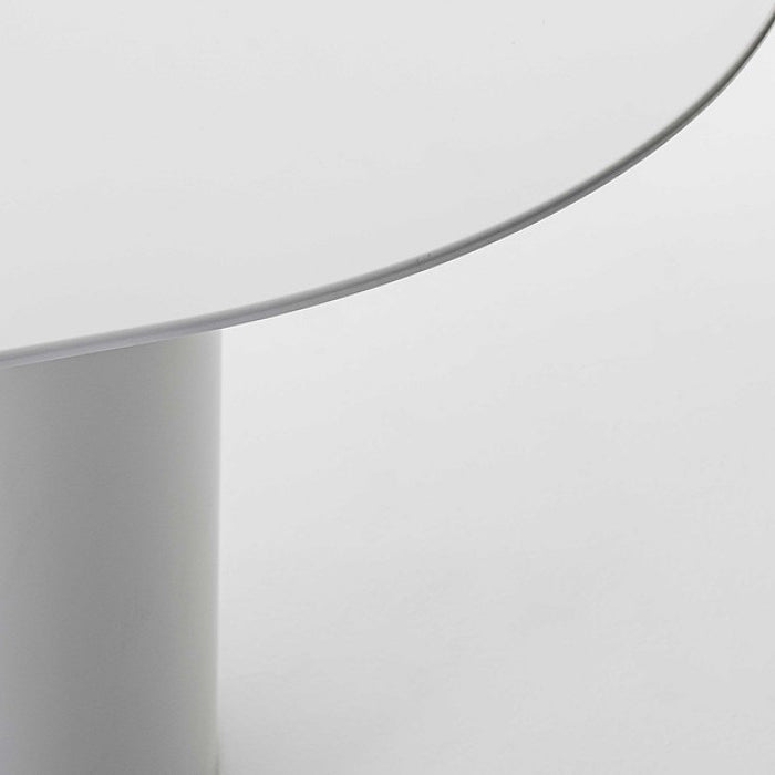Mesa de comedor de madera maciza ovalada Mesa de comedor moderna con base de pedestal doble