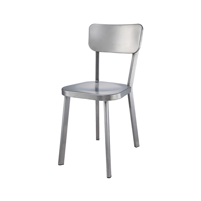 Chaise latérale de salle à manger en métal moderne, chaise sans bras à dossier ouvert pour restaurant
