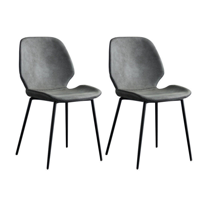 Silla lateral de comedor de metal moderno, respaldo sólido, silla sin brazos para uso en restaurantes