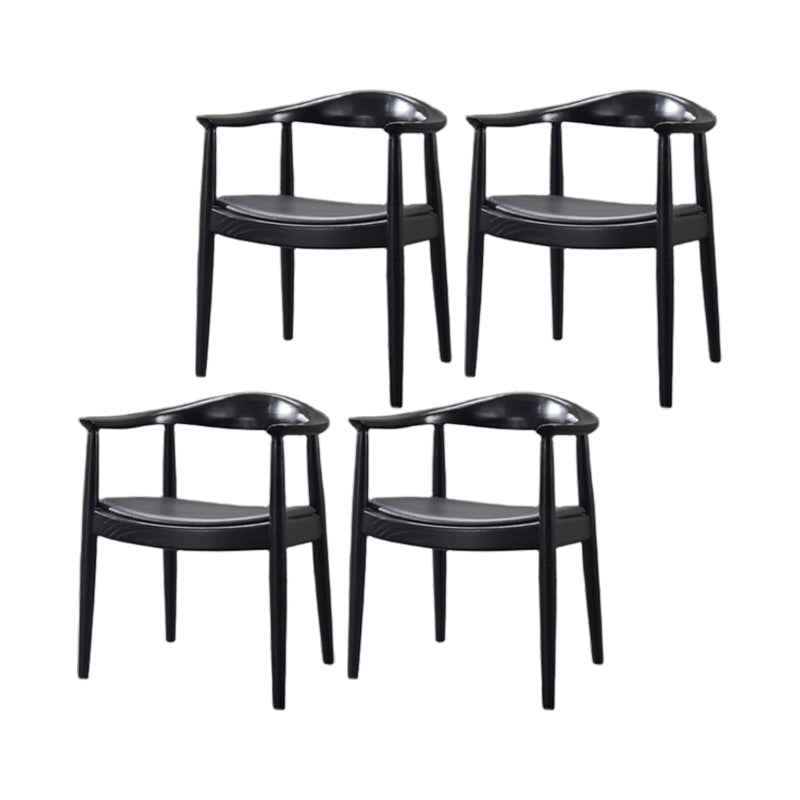 Silla de comedor de madera tradicional, silla lateral de cuero PU para uso en restaurantes
