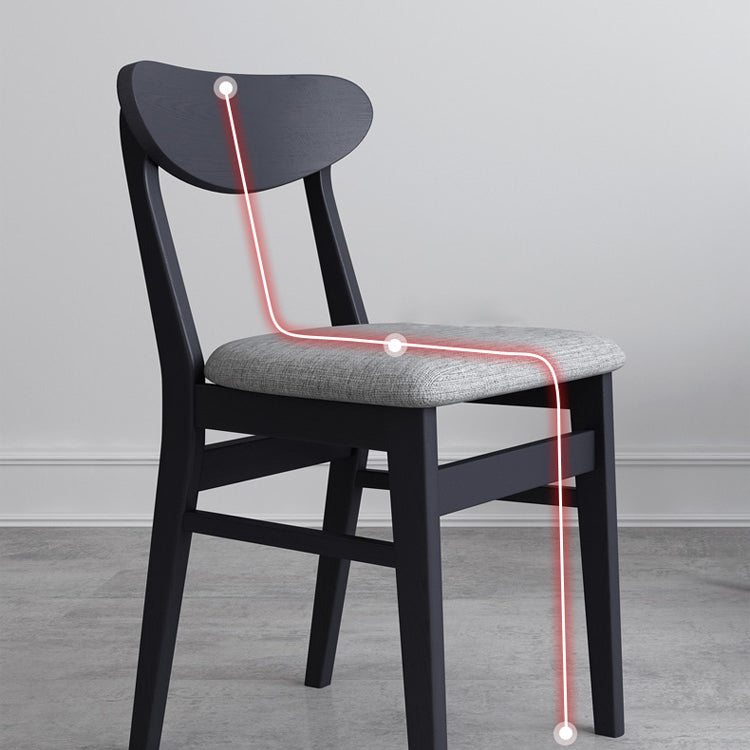 Sillas de comedor estilo moderno Sillas de cocina sin brazos con patas de madera