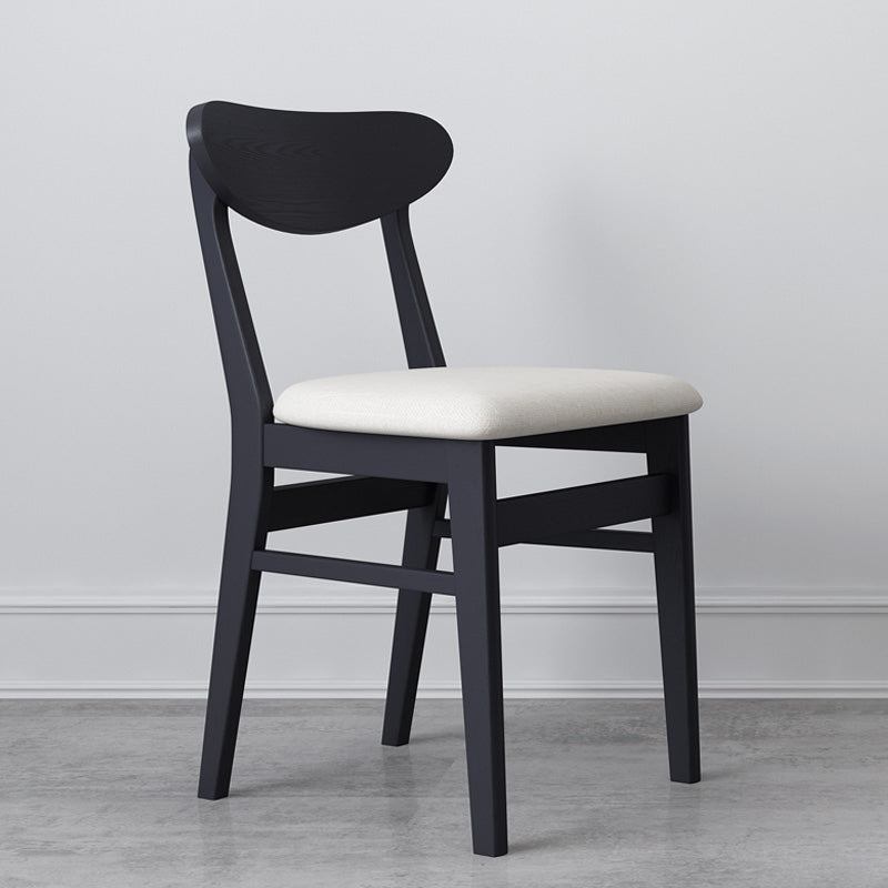 Eigentijdse eetkamerstoelen Armloze keukenstoelen met houten poten