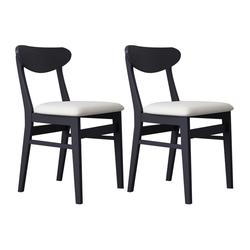 Sillas de comedor estilo moderno Sillas de cocina sin brazos con patas de madera