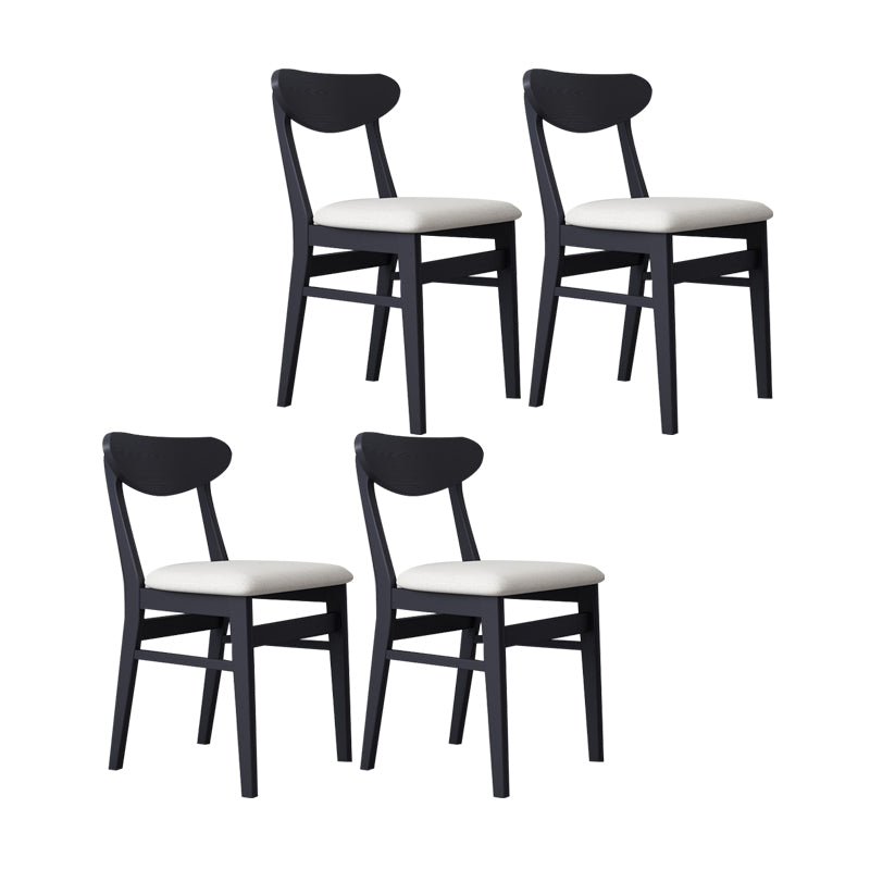 Sillas de comedor estilo moderno Sillas de cocina sin brazos con patas de madera