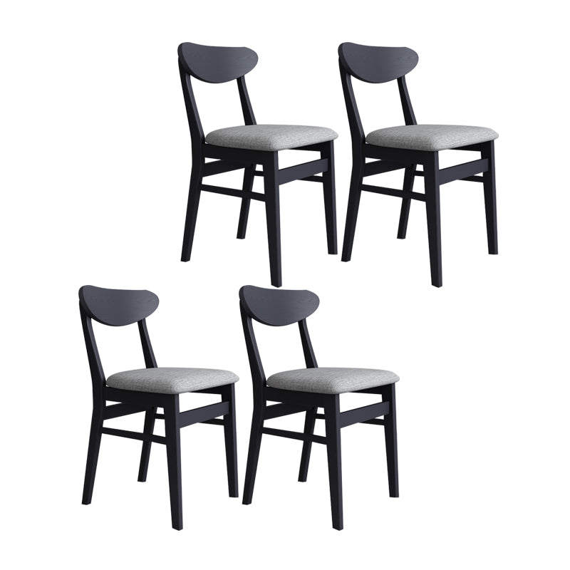 Sillas de comedor estilo moderno Sillas de cocina sin brazos con patas de madera