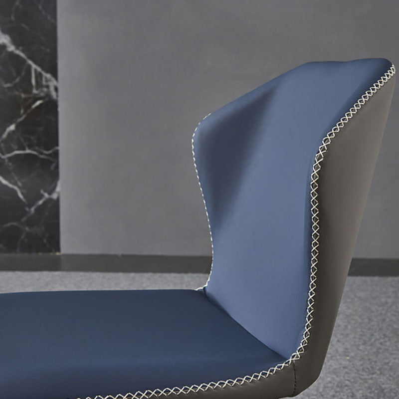 Sillas de comedor de cuero sin brazos del sillón orejero del estilo contemporáneo para el hogar
