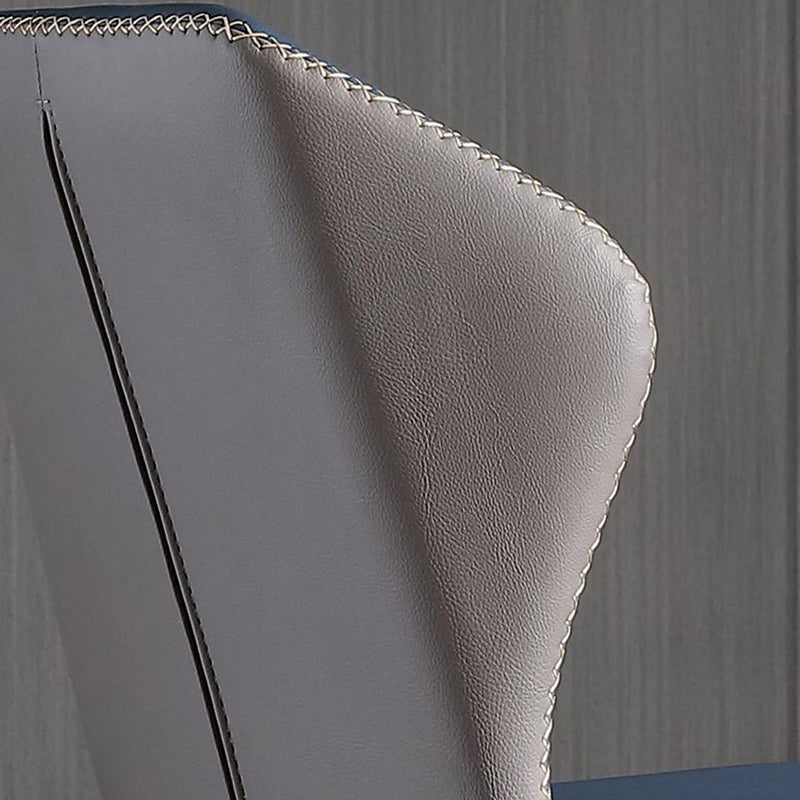 Sillas de comedor de cuero sin brazos del sillón orejero del estilo contemporáneo para el hogar
