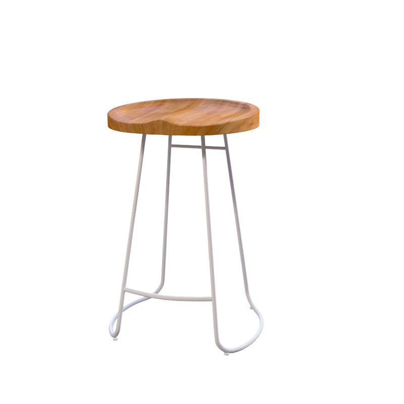 Modern Style Bar Stuhl konturierte Holzsitz Schlittenbeine Barhocker für Innenräume