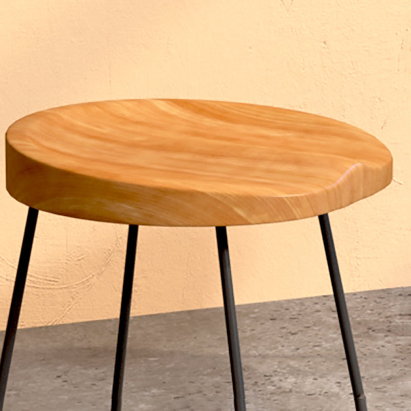 Modern Style Bar Stuhl konturierte Holzsitz Schlittenbeine Barhocker für Innenräume