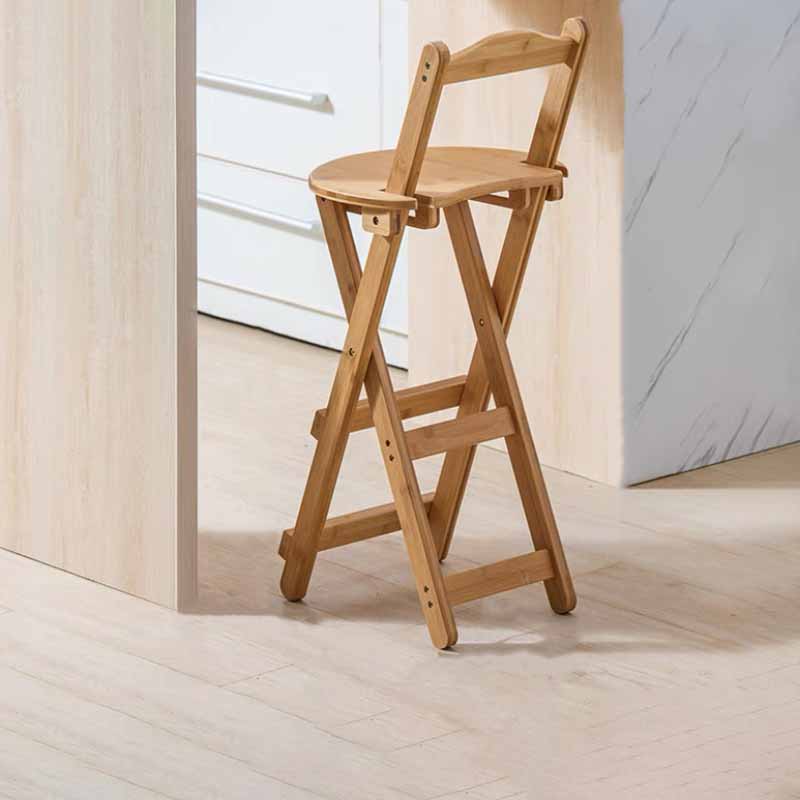 Indoor Minimalism Armless Wood Barstools Folding Counter Stools, 1 Piece