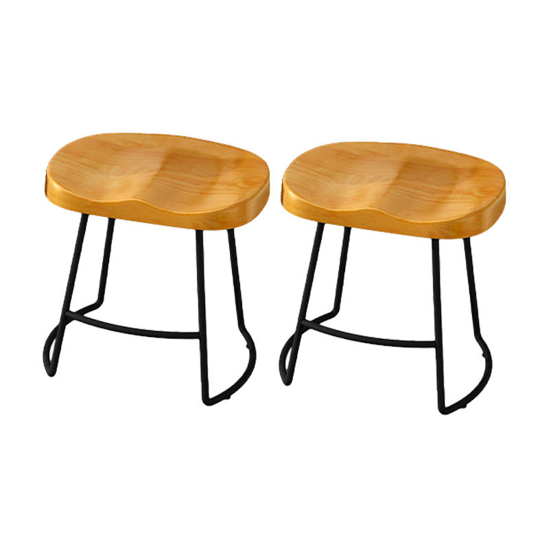 Taburete de bar de estilo moderno con reposapiés, patas de hierro, taburete para restaurante y bar