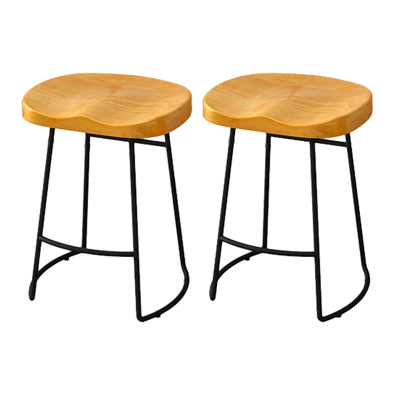 Taburete de bar de estilo moderno con reposapiés, patas de hierro, taburete para restaurante y bar