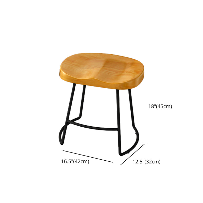 Taburete de bar de estilo moderno con reposapiés, patas de hierro, taburete para restaurante y bar
