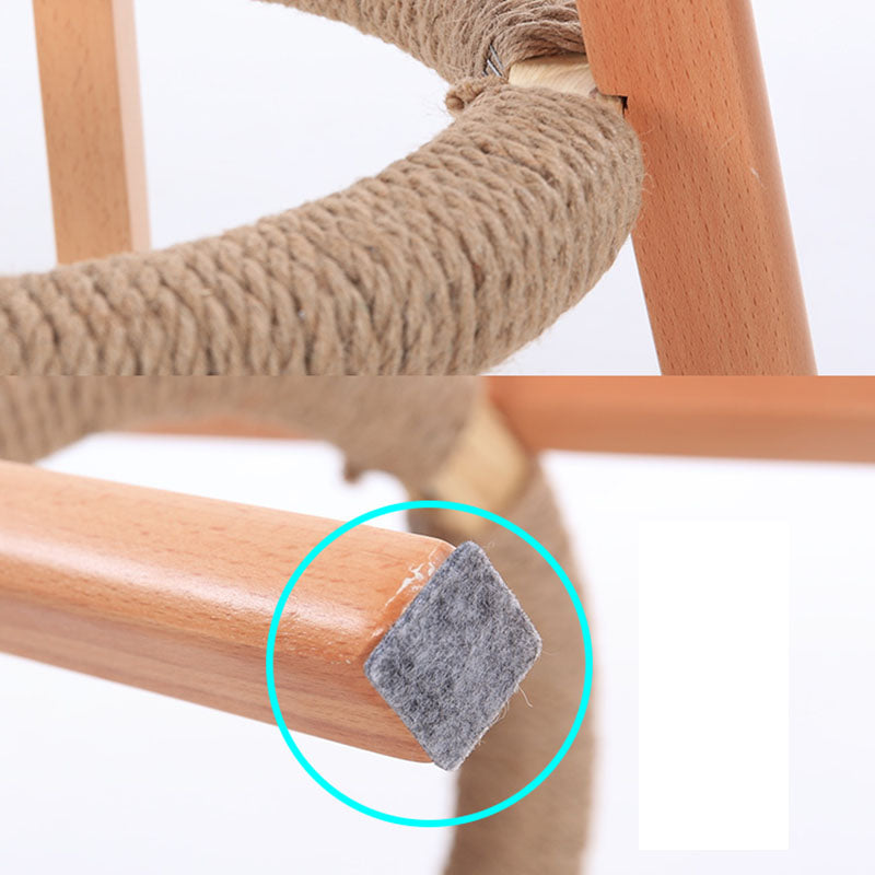 Taburete de mostrador de asiento cuadrado de madera de estilo escandinavo para barras cuadradas para bar de cocina