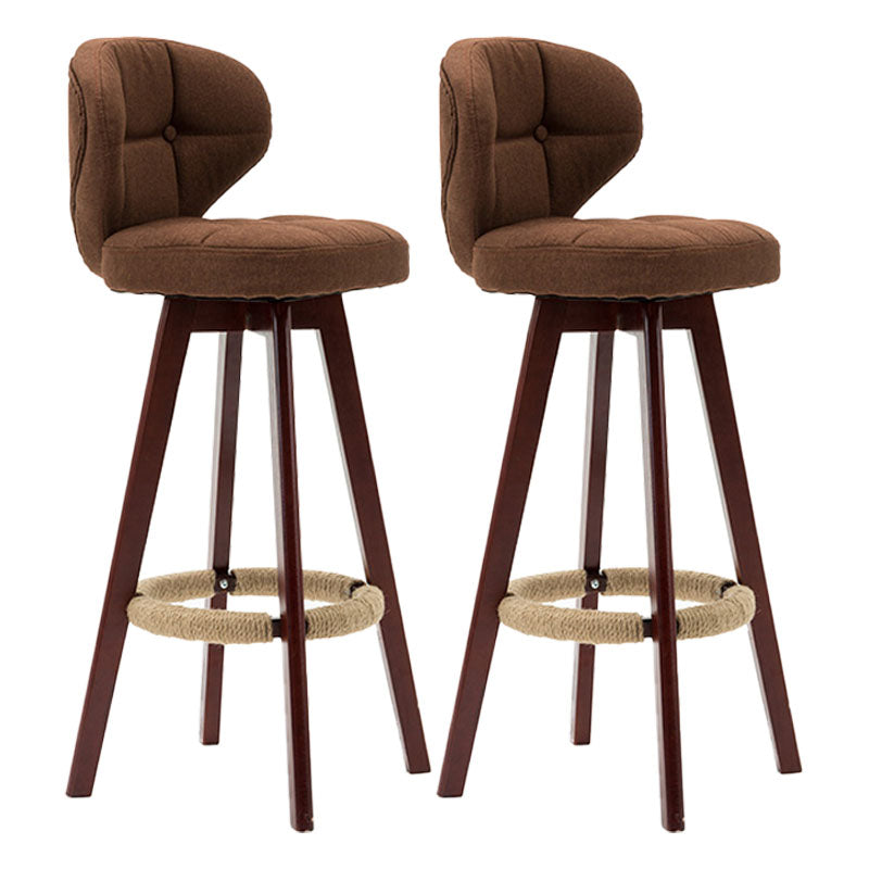 Taburete de mostrador de asiento cuadrado de madera de estilo escandinavo para barras cuadradas para bar de cocina