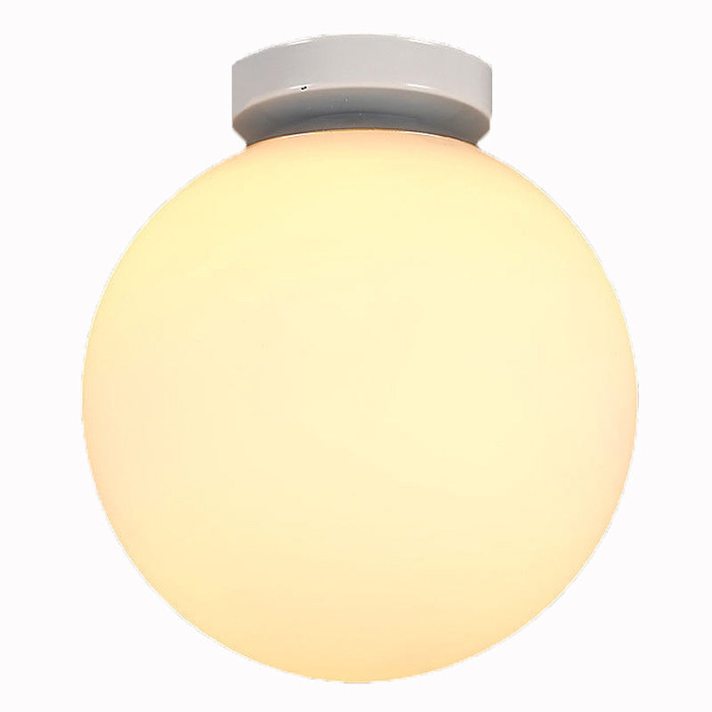 Plafonnier monté sur allée, plafonnier de style simple avec abat-jour en verre