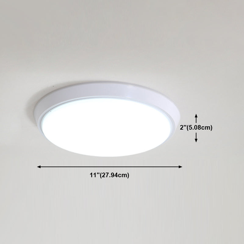 White LED Ceiling Mounted Light Contemporary Flush Ceiling Light Fixtures for Living Room