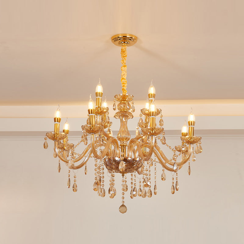 Lampada del lampadario a candeliera lampada vittoriana Crystal sospesa il lampadario per soggiorno