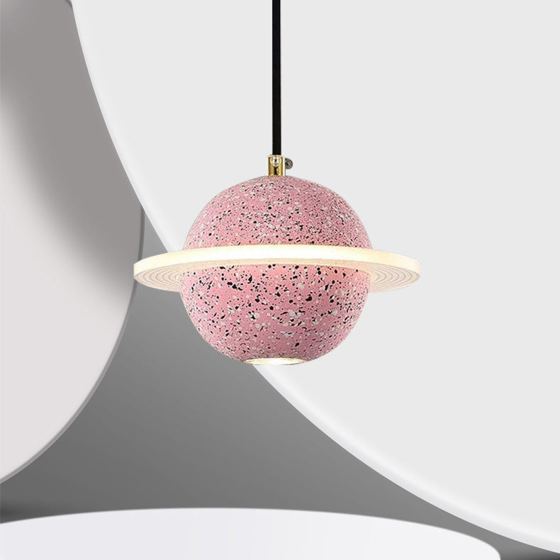 Planet Nordic Planet Pendant Ciment 1-Head Room Dustal Small Sanging Pendant Light