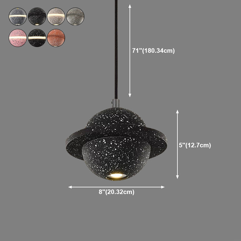 Planet Nordic Planet Pendant Ciment 1-Head Room Dustal Small Sanging Pendant Light
